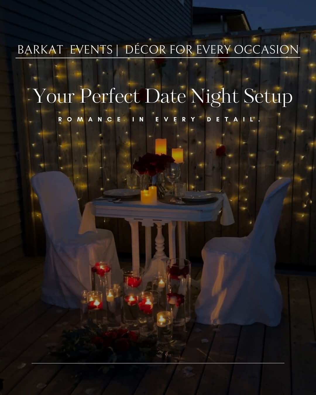 Date-night event presentation