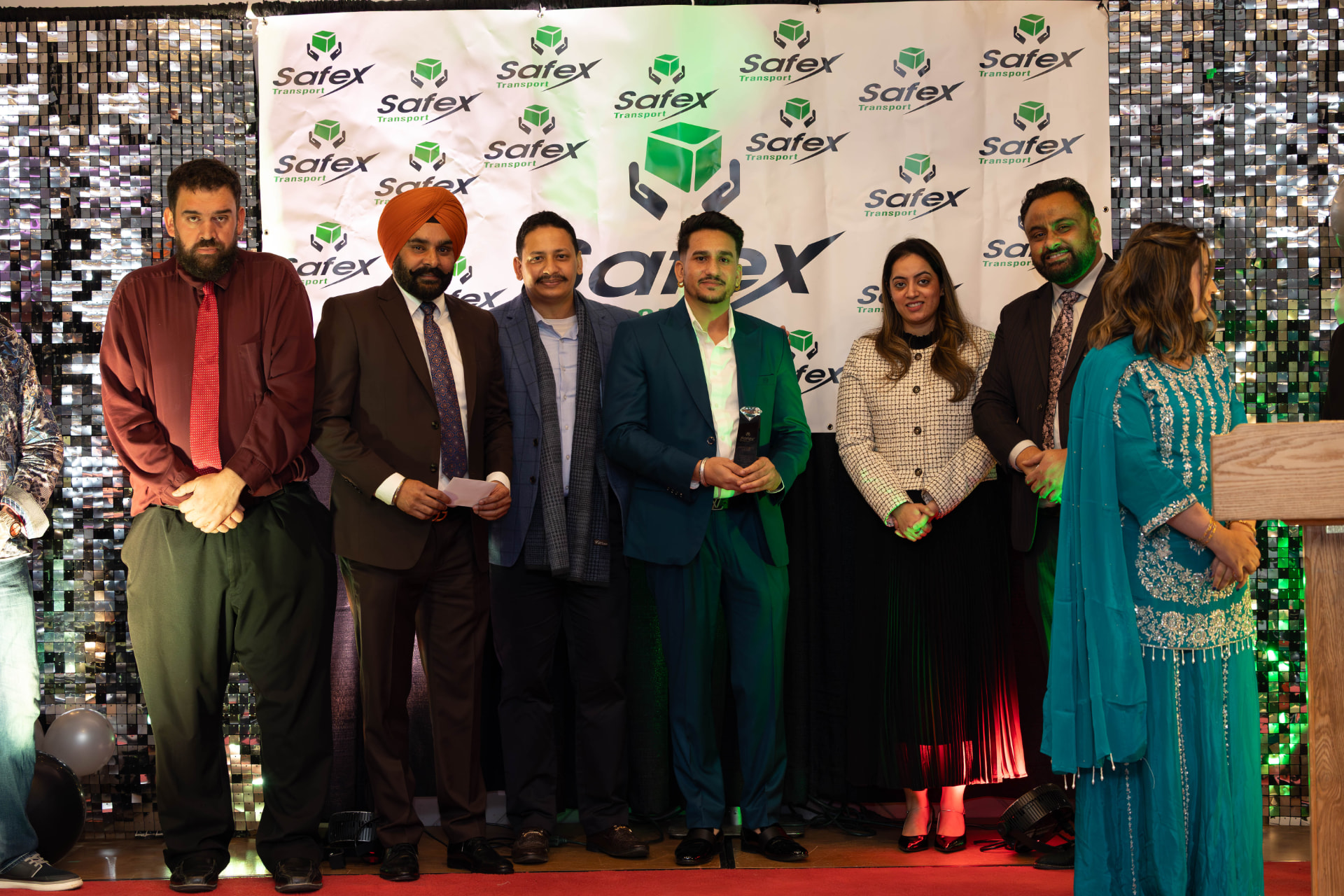 Award presentation at the Safex celebration