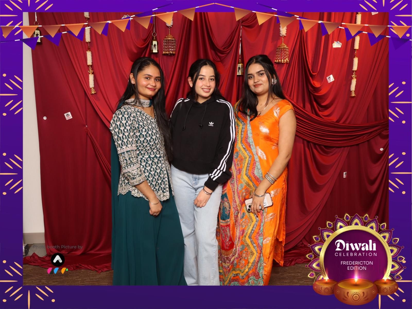Friends celebrating Diwali together